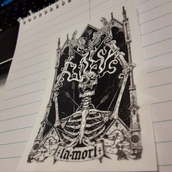 La Mort Sticker Skeleton Halloween - Picture 1 of 1